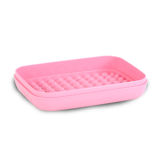 Net Soap Case - Pink & Cream